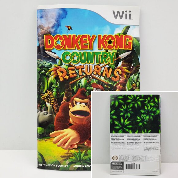 Donkey Kong Country Returns Nintendo Wii Video Game Disc Manual Case Tested - Picture 5 of 10